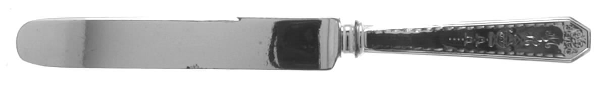 Queen Anne No. 16-Engraved(Sterlng, 1910) Blunt Hollow Knife with Bolster by Dominick & Haff-1