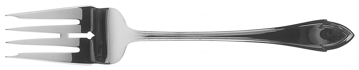 Queen Elizabeth (Sterling, 1916) Small Solid Cold Meat Serving Fork by Dominick & Haff-1