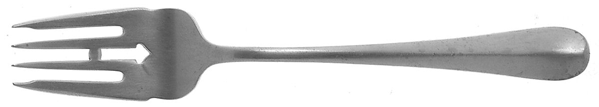Rattail Antique (Sterling, 1890) Pastry Fork by Dominick & Haff-1