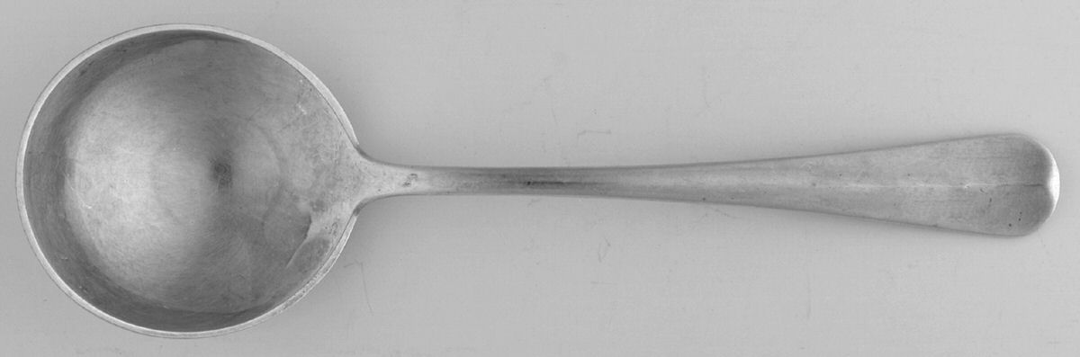 Rattail Antique (Sterling, 1890) Round Bowl Soup Spoon (Cream Soup) by Dominick & Haff-1