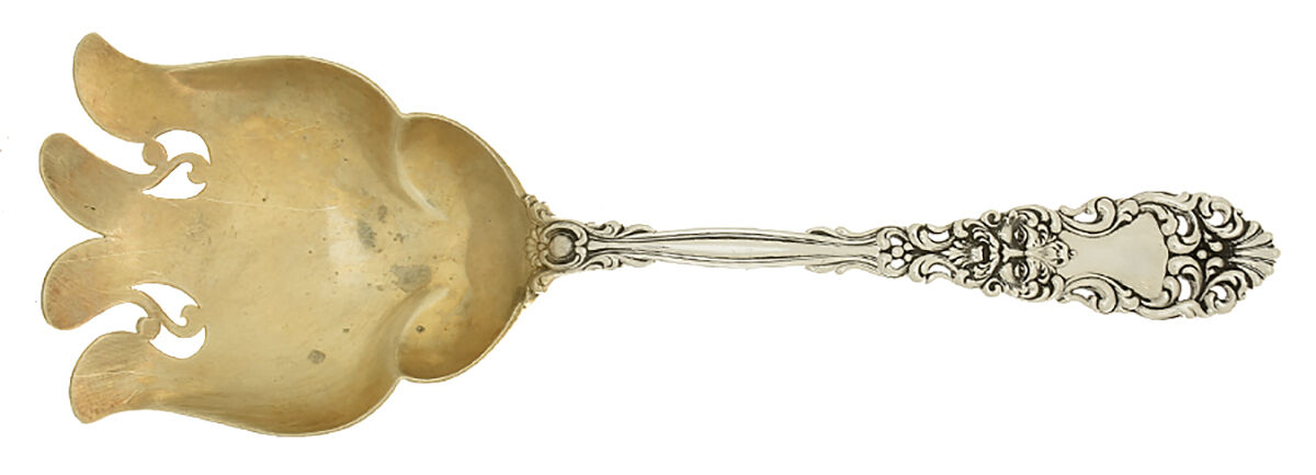 Renaissance (Sterling, 1894) Vegetable Serving Fork (Solid) by Dominick & Haff-1