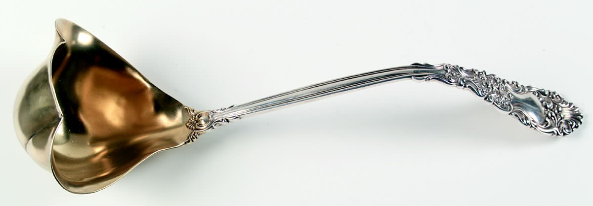 Renaissance (Sterling, 1894) Solid Soup Ladle with Double Lip Bowl by Dominick & Haff-1