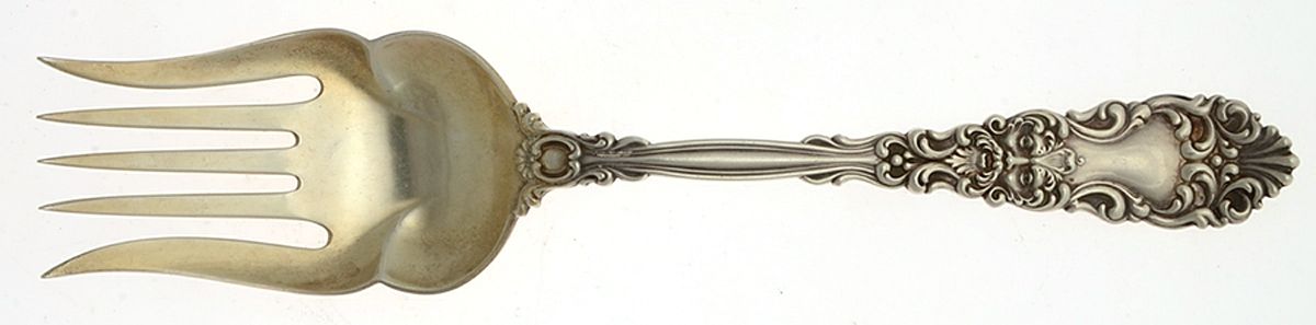 Renaissance (Sterling, 1894) Solid Salad Serving Fork by Dominick & Haff-1