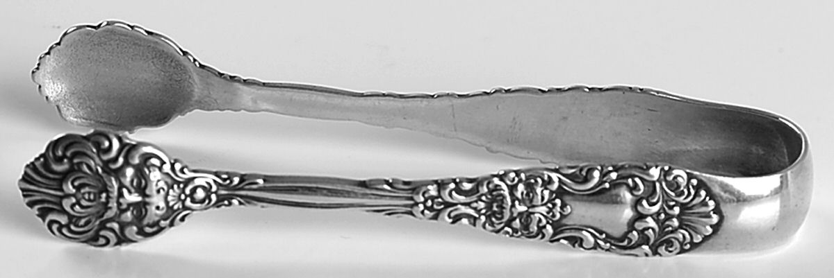 Renaissance (Sterling, 1894) Bon Bon Tongs by Dominick & Haff-1