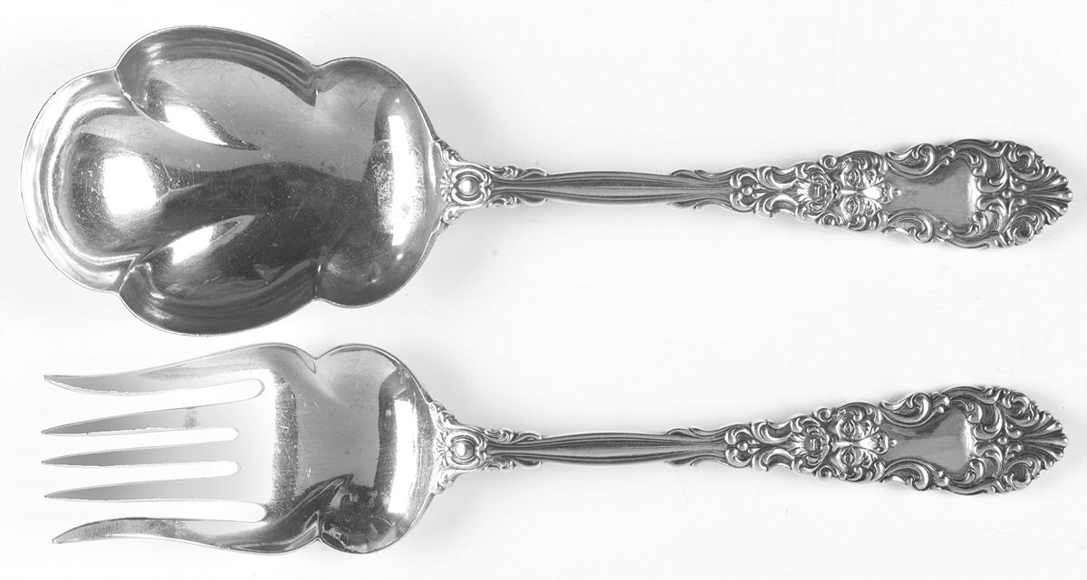 Renaissance (Sterling, 1894) (2 Pc) Solid Salad Set by Dominick & Haff-1