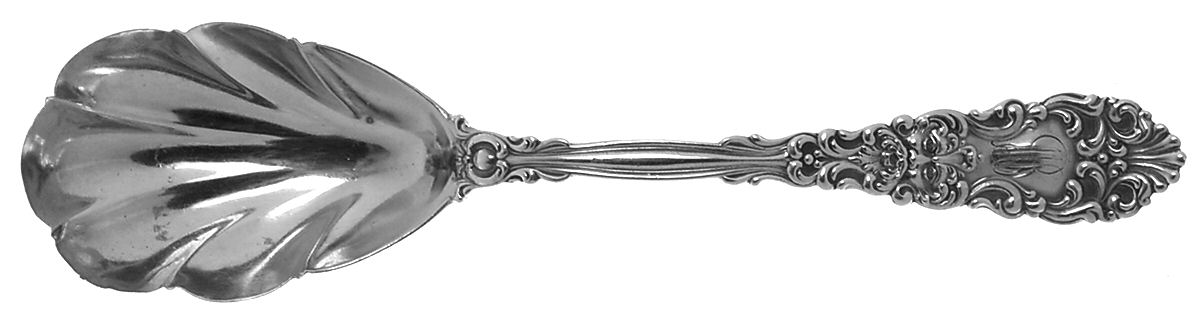 Renaissance (Sterling, 1894) Small Solid Berry/Casserole Spoon by Dominick & Haff-1