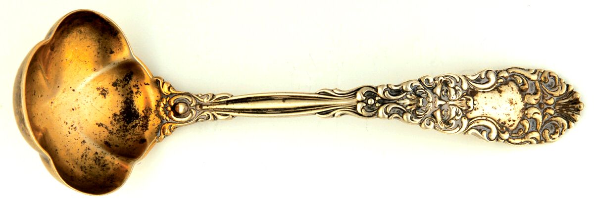 Renaissance (Sterling, 1894) Solid Piece Cream Ladle by Dominick & Haff-1