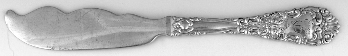 Renaissance (Sterling, 1894) Large Flat Handle Butter Spreader by Dominick & Haff-1