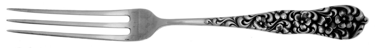 Rococo (Sterling, 1888) Strawberry Fork by Dominick & Haff-1