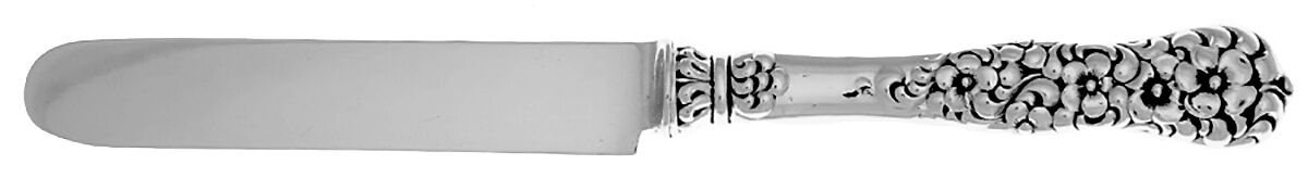 Rococo (Sterling, 1888) Dessert/Tea Knife Hollow Handle Sterling Blade by Dominick & Haff-1