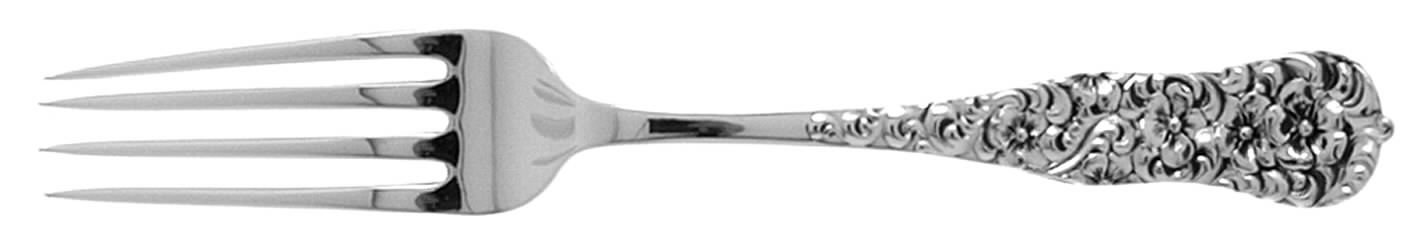 Rococo (Sterling, 1888) Fork by Dominick & Haff-1
