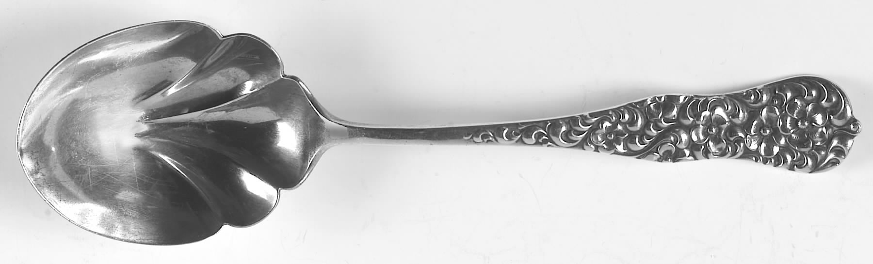 Rococo (Sterling, 1888) Large Jelly Spoon by Dominick & Haff-1