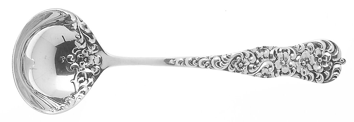 Rococo (Sterling, 1888) Solid Gravy Ladle by Dominick & Haff-1