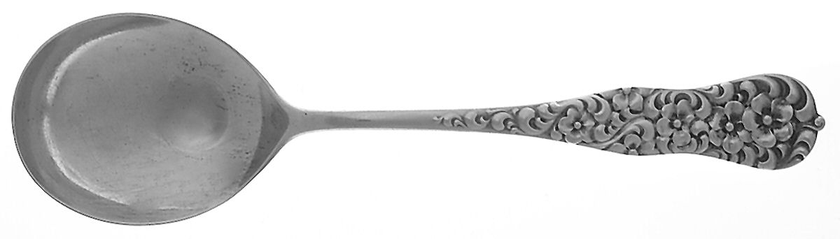 Rococo (Sterling, 1888) Round Bowl Soup Spoon (Gumbo) by Dominick & Haff-1