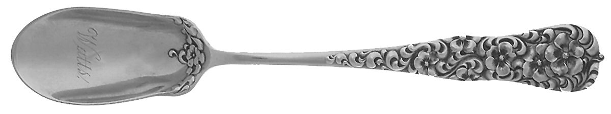 Rococo (Sterling, 1888) Solid Large Cheese Scoop by Dominick & Haff-1