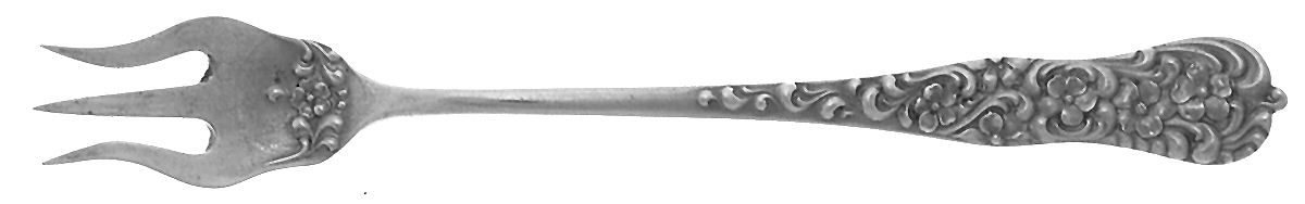 Rococo (Sterling, 1888) Oyster Fork by Dominick & Haff-1