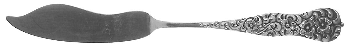 Rococo (Sterling, 1888) Flat Handle Master Butter Knife by Dominick & Haff-1