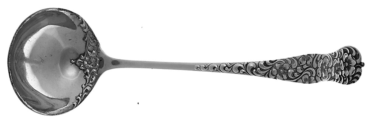 Rococo (Sterling, 1888) Solid Soup Ladle by Dominick & Haff-1