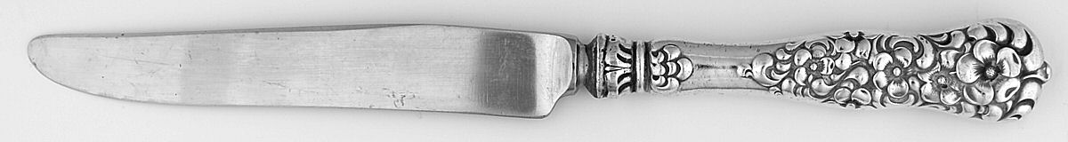 Rococo (Sterling, 1888) New French Hollow Knife with Bolster by Dominick & Haff-1