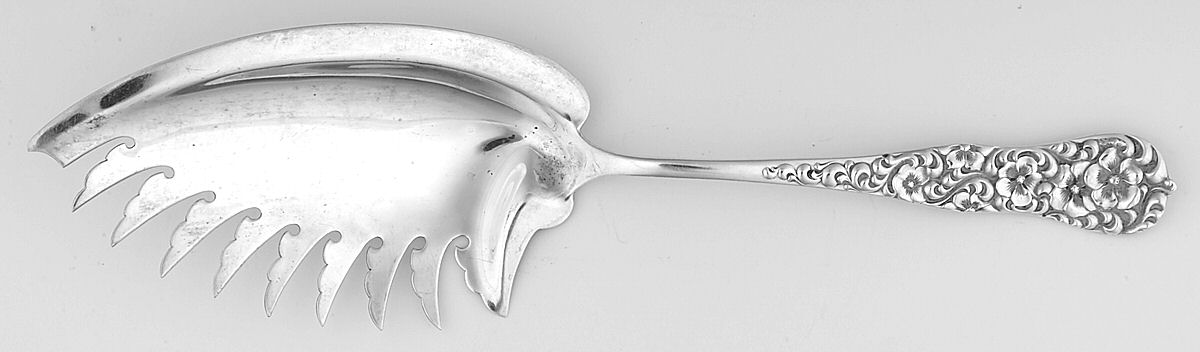 Rococo (Sterling, 1888) Solid Macaroni Server by Dominick & Haff-1