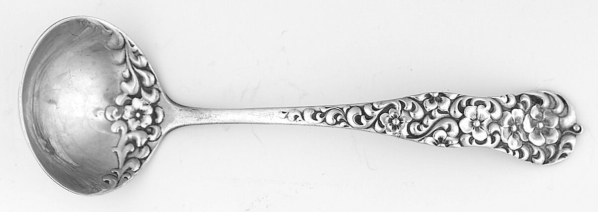 Rococo (Sterling, 1888) Solid Piece Cream Ladle by Dominick & Haff-1