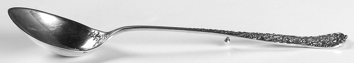 Rococo (Sterling, 1888) Gravy/Dressing Spoon with Button by Dominick & Haff-1