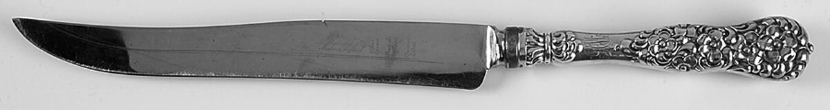 Rococo (Sterling, 1888) Large Stainless Blade Roast Carving Knife by Dominick & Haff-1