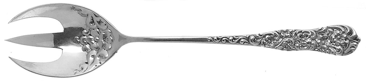 Rococo (Sterling, 1888) Ice Cream Fork by Dominick & Haff-1