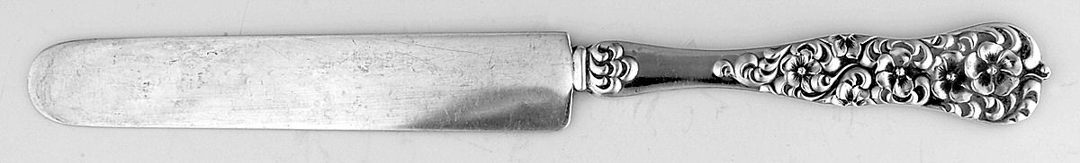Rococo (Sterling, 1888) Solid Dessert/Tea Knife by Dominick & Haff-1