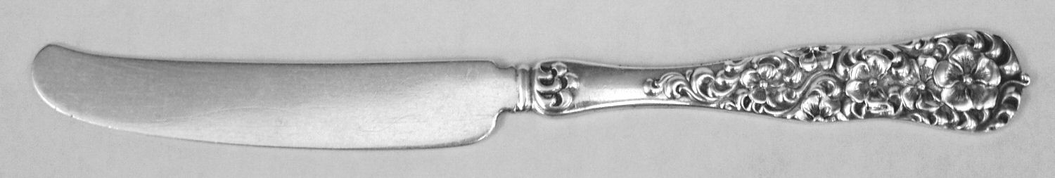 Rococo (Sterling, 1888) Individual Solid Fruit Knife by Dominick & Haff-1