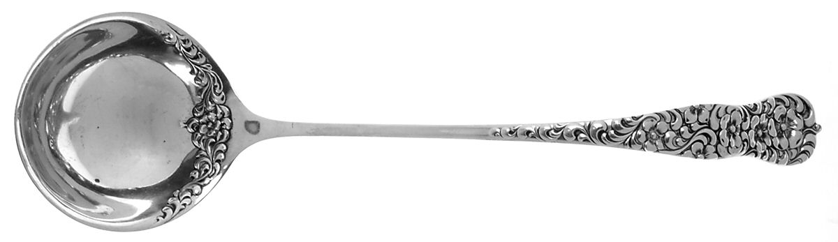Rococo (Sterling, 1888) Large Solid Soup Ladle by Dominick & Haff-1