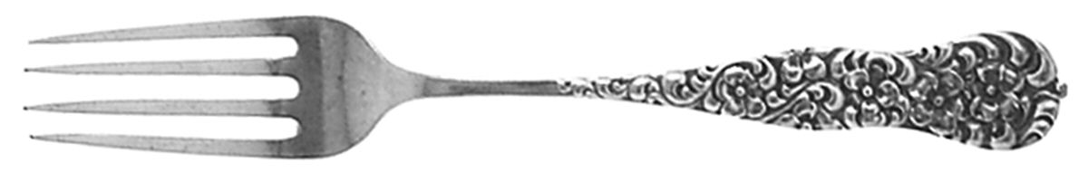 Rococo (Sterling, 1888) Solid Youth Tea Fork by Dominick & Haff-1