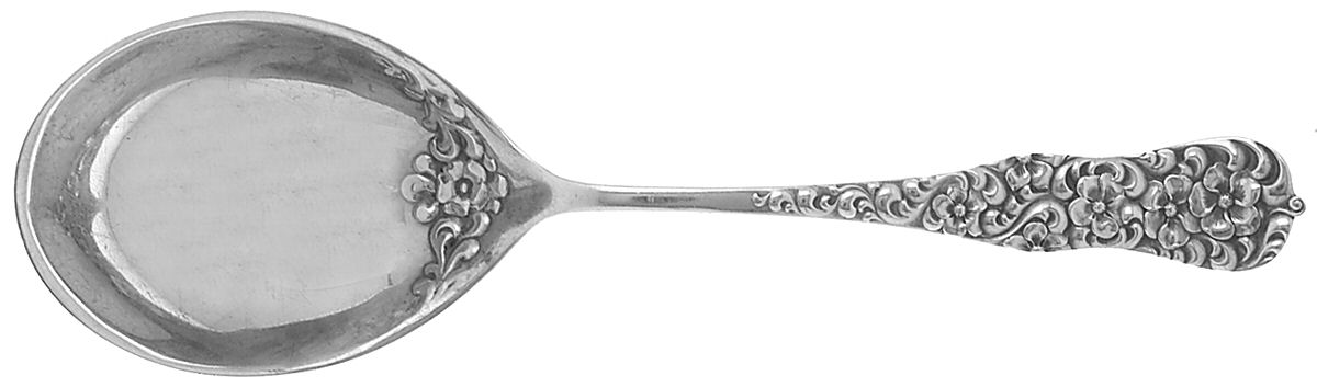 Rococo (Sterling, 1888) Preserve Spoon by Dominick & Haff-1