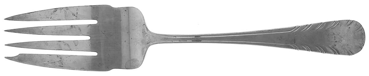 Shannon (Sterling, 1932) Medium Solid Cold Meat Serving Fork by Dominick & Haff-1