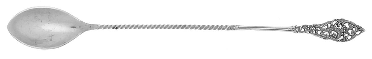 Trianon Pierced (Sterling, 1885) Small Solid Claret Spoon with Twisted Handle by Dominick & Haff-1