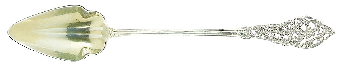 Trianon Pierced (Sterling, 1885) Fruit/Orange Spoon by Dominick & Haff-1