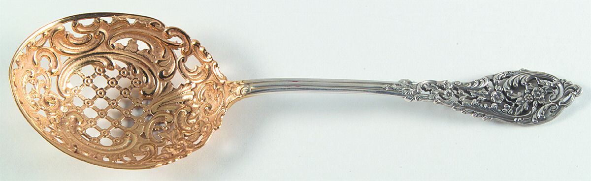 Trianon Pierced (Sterling, 1885) Ice Serving Spoon Large by Dominick & Haff-1