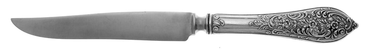 Trianon Pierced (Sterling, 1885) Individual Steak Knife Hollow Handle by Dominick & Haff-1