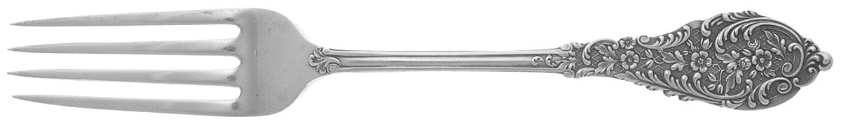 Trianon Pierced (Sterling, 1885) Fork by Dominick & Haff-1