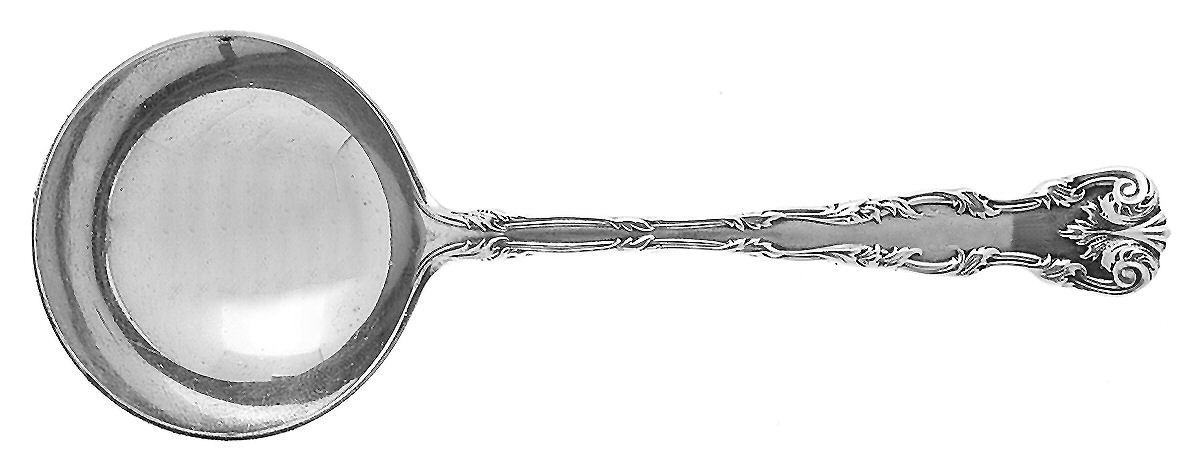Victoria (Sterling, 1901) Round Bowl Soup Spoon (Bouillon) by Dominick & Haff-1