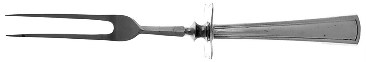 Virginia (Sterling, 1912, No Monograms) Large Stainless-Prong Roast Carving Fork by Dominick & Haff-1