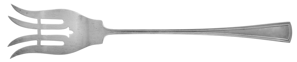 Virginia (Sterling, 1912, No Monograms) Large Lettuce Serving Fork by Dominick & Haff-1
