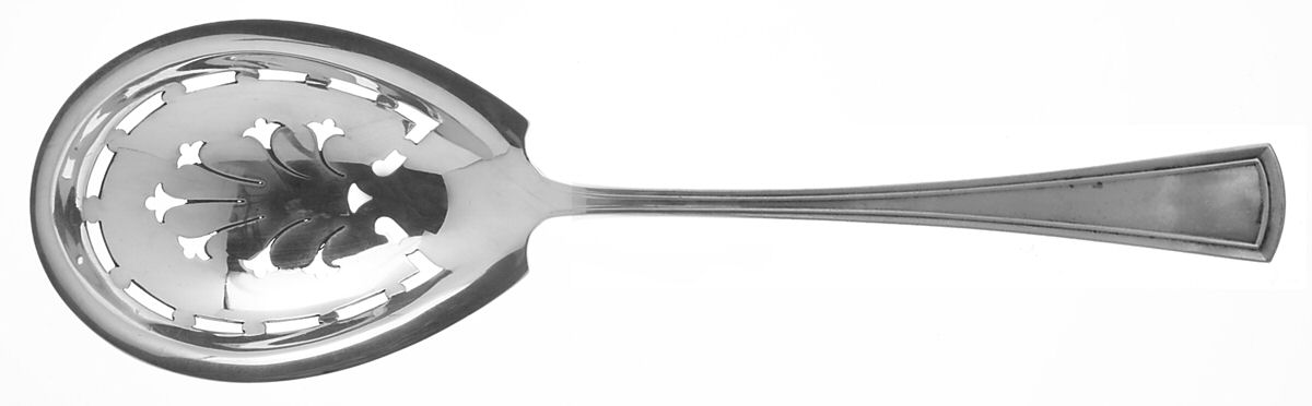 Virginia (Sterling, 1912, No Monograms) Solid Pierced Casserole Spoon by Dominick & Haff-1