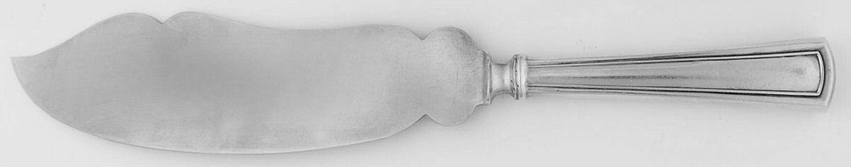 Virginia (Sterling, 1912, No Monograms) Large Ice Cream Slicer with Silverplate Blade by Dominick & Haff-1