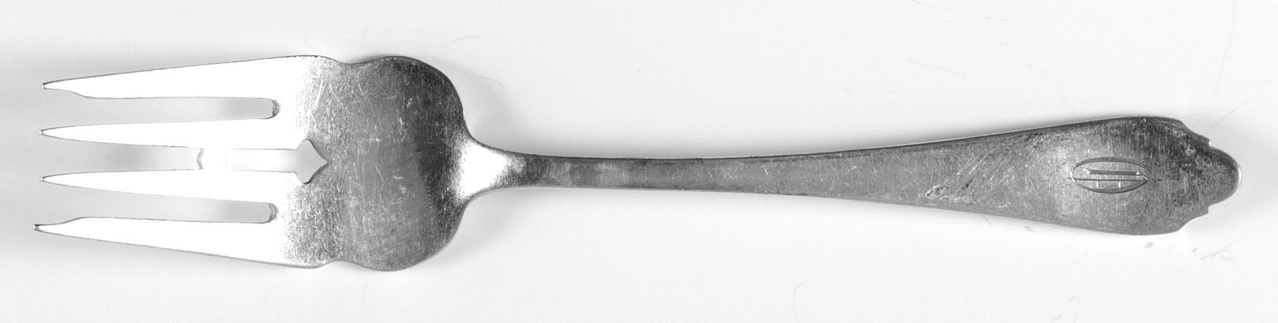 Yorktown (Sterling, 1920) Monogram Individual Salad Fork by Dominick & Haff-1