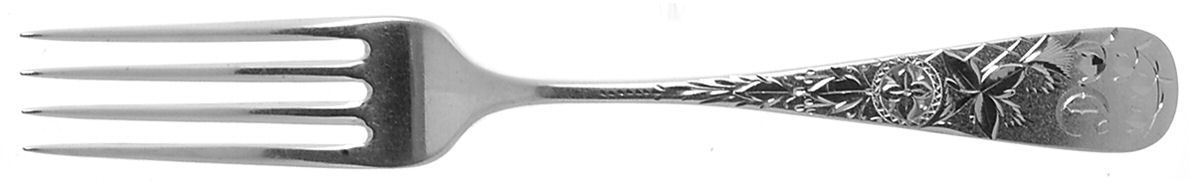Lily (Sterling) Monogram Fork by Duhme Co-1
