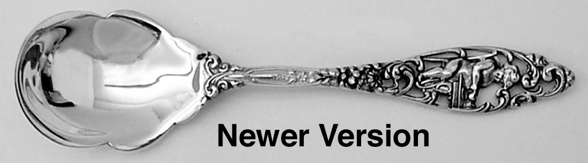Labors of Cupid (Sterling, Newer) Sugar Shell Spoon by Dominick & Haff-1