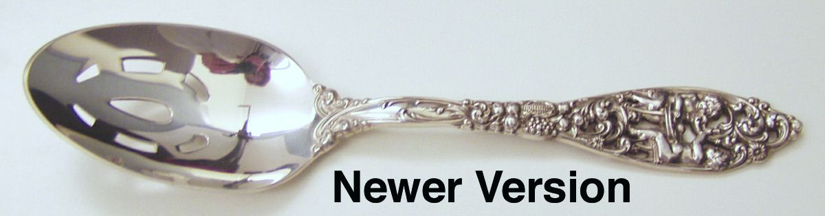 Labors of Cupid (Sterling, Newer) Pierced Tablespoon (Serving Spoon) by Dominick & Haff-1