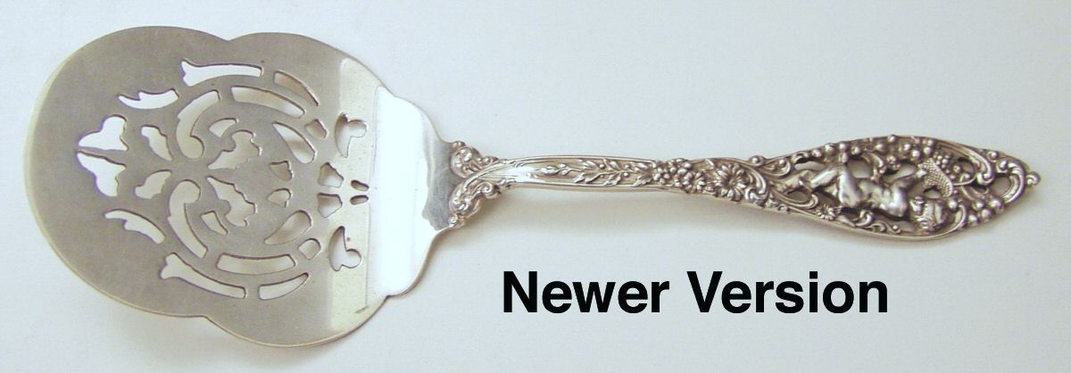 Labors of Cupid (Sterling, Newer) Tomato Server, Solid Piece by Dominick & Haff-1