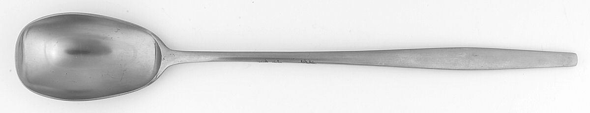 Variation V (Stnl, Germany, Denmark, Finland, Norway) Long Handle Solid Serving Spoon by Dansk-1
